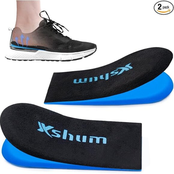 Adjustable Gel Orthopedic 1/2 Inch Heel Lift Inserts - Blue/Black, NWT! - Picture 1 of 9